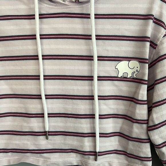 Ivory Ella Women’s Small cropped sweatshirt CUTE hoodie - Picture 2 of 7